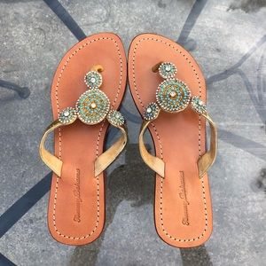 Tommy Bahama beaded sandals
